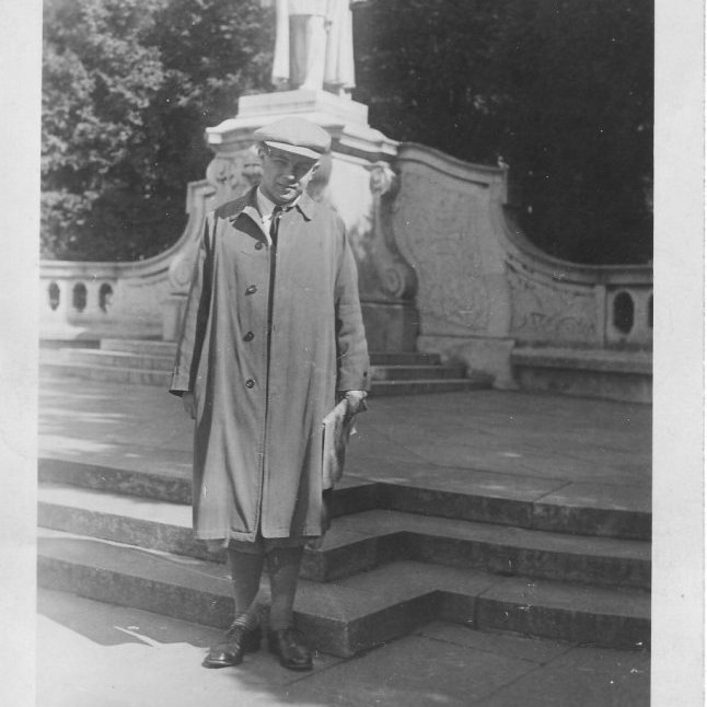 Bjarni á námsárunum í Berlín (Ljósmyndari óþekktur - Einkaskjalasafn Ólafar Benediktsdóttur)