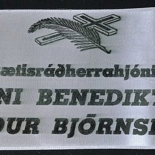 Borði 39: Forsætisráðherrahjónin, Dr. Bjarni Benediktsson, Frú Sigríður Björnsdóttir. Nato Defence Force, Keflavík.