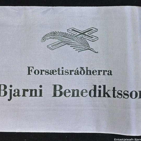 Borði 40: Forsætisráðherra, Bjarni Benediktsson. Toennes Andenaes, Kristian Ottosen, Sigurd Frigland, Jón Erlien.
