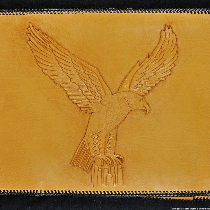 Skjalataska með merki Sjálfstæðisflokksins: