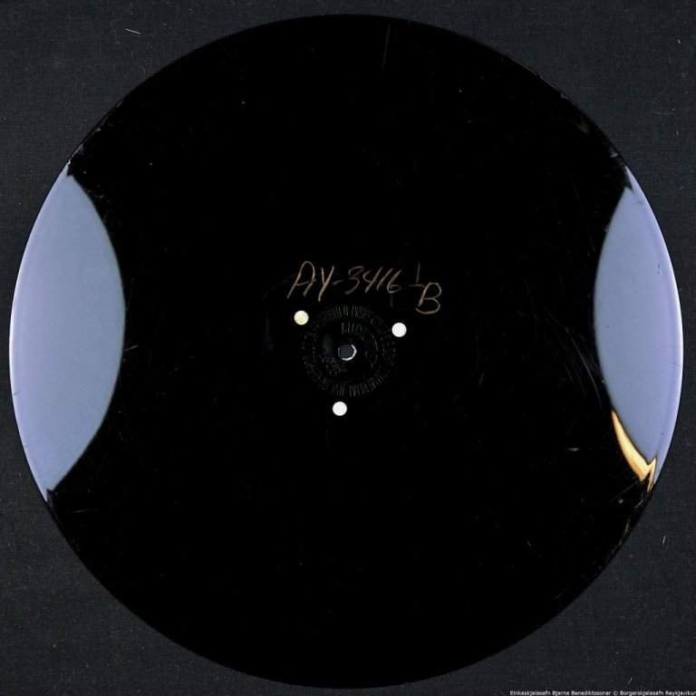 Hljómplata úr umslagi AY3416B, hlið 2.