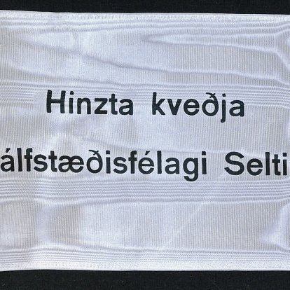 Borði 37: Forsætisráðherahjónin, Frú Sigríður Björnsdóttir, og, Dr. Bjarni Benediktsson. Hinzta kveðja, frá Sjálfstæðisfélagi Seltirninga.