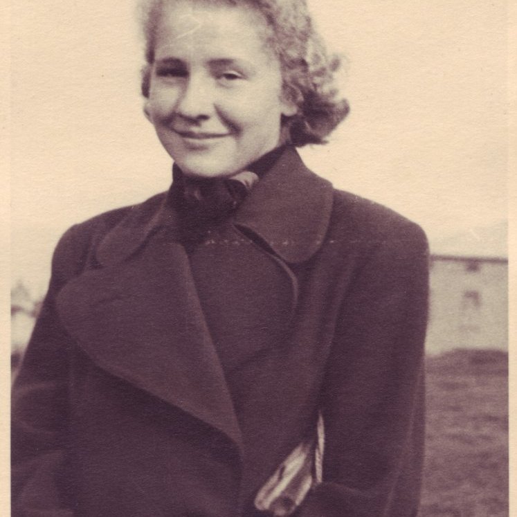 Um 1937. Marta Thors í Austurríki.