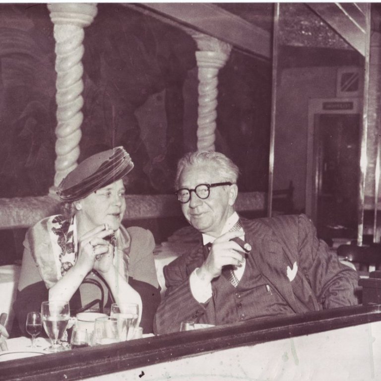 Ingibjörg og Ólafur Thors í New York.