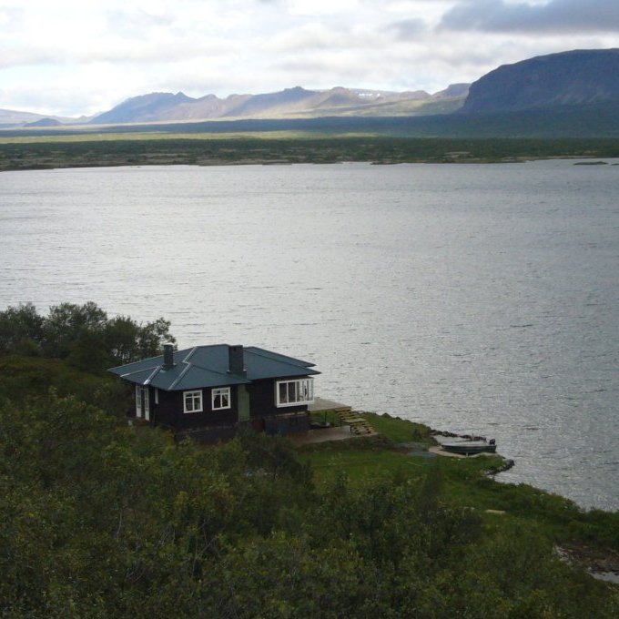 Elliði, sumarbústaðurinn sem Ólafur Thors byggði við Þingvallavatn.