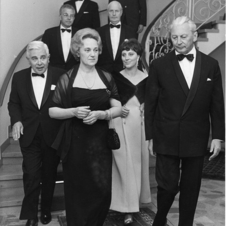 Í Þýskalandi ásamt Kiesinger kanslara í september 1967 (Ljósmynd Presse- und Informationsamt der Bundesregierung- Bundesbildstelle- Bonn Welckerstrasse ©  Einkaskjalasafn Bjarna Benediktssonar)