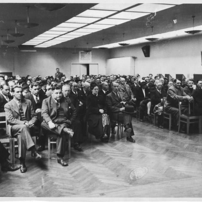 Stjórnmálafundur Sjálfstæðisflokksins í borgarstjóratíð Bjarna