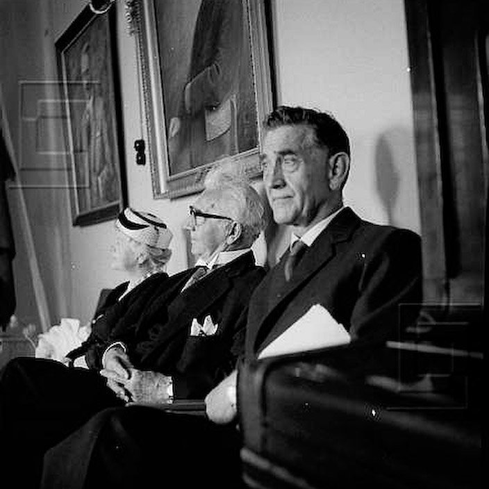 Ólafur og Ingibjörg ásamt Helga Ingvarssyni lækni á Vífilstöðum.