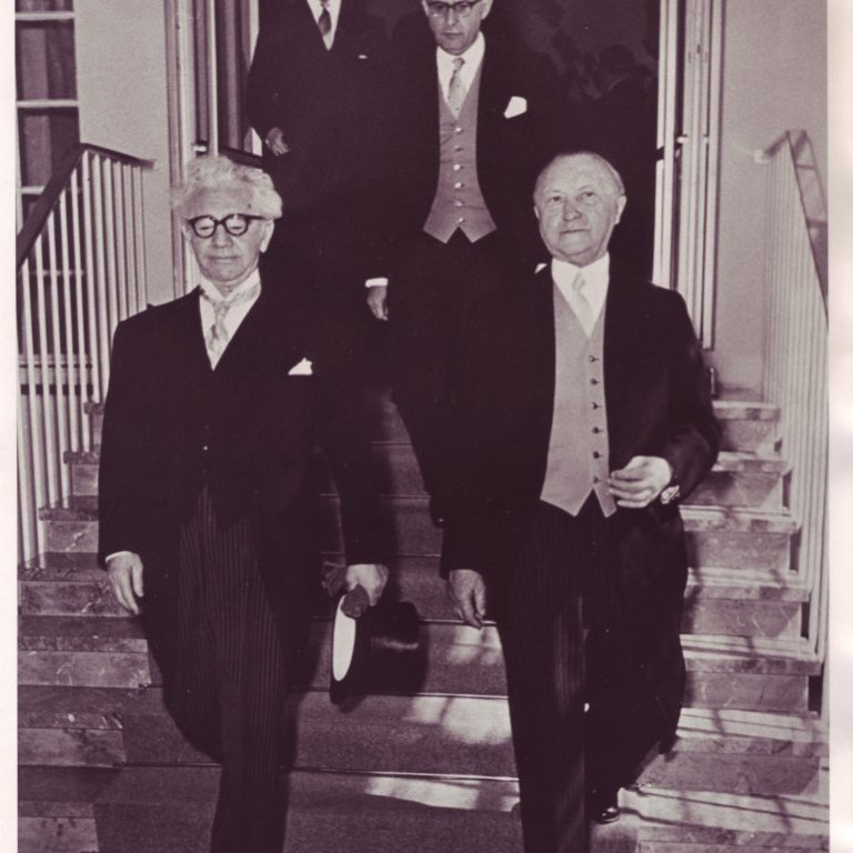 Konrad Adenauer og  Ólafur Thors.