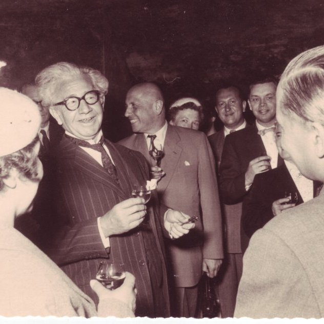 Í opinberri heimsókn til Þýskalands 1958. Ólafur Thors með gestgjöfum.