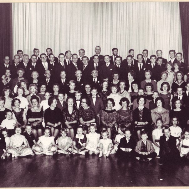 Fjölskyldan minnist Thors Jensens á 100 ára afmæli hans 3.desember 1963.  Ljósmyndasafn Reykjavíkur.