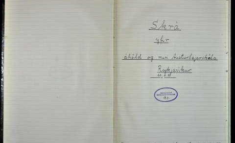Skrá yfir muni og áhöld Austurbæjarskóla frá 1933