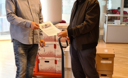 Skjalasafn Lionsklúbbsins Fjörgyn í Reykjavík afhent Borgarskjalasafni