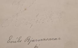 Áhugaverð skjöl frá Eiríki Hjaltesed Bjarnasyni járnsmið f. 1866