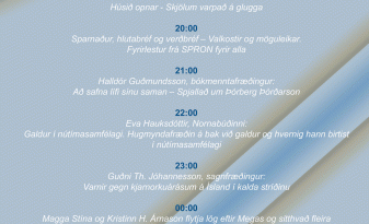 Glæsileg dagskrá Borgarskjalasafns á Safnanótt 23. febrúar 2007