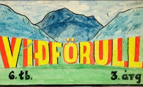 Handskrifuð skólablöð frá 1941-1945